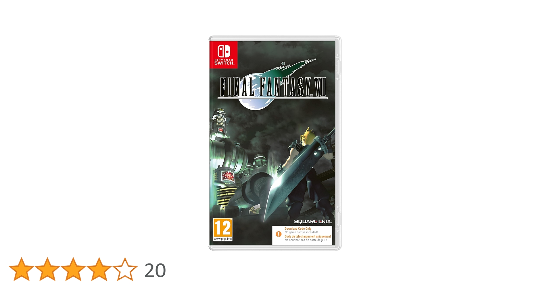 Nintendo Switch PS  FINAL FANTASY 7 Final Fantasy VII Remastered (Nintendo Switch) : Amazon.co